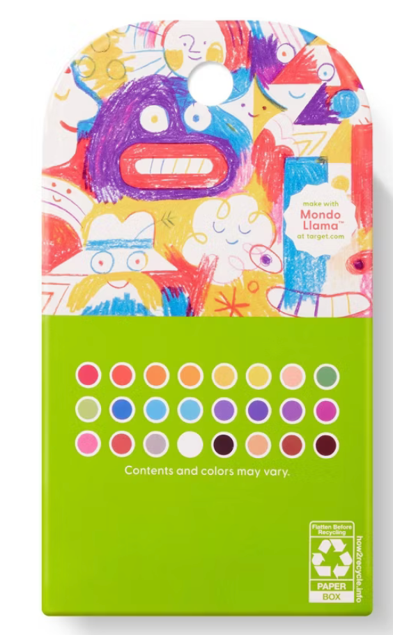 Mondo Llama 24-Count Crayons