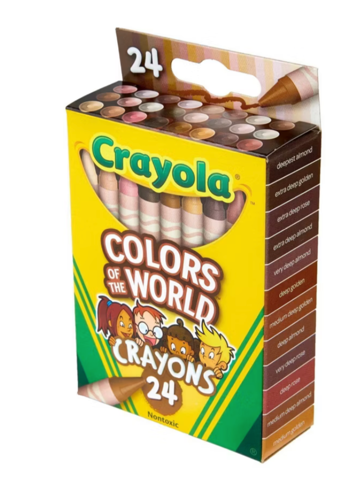 Crayola Colors of the World Crayons, 24-Count – Skin Tone Shades