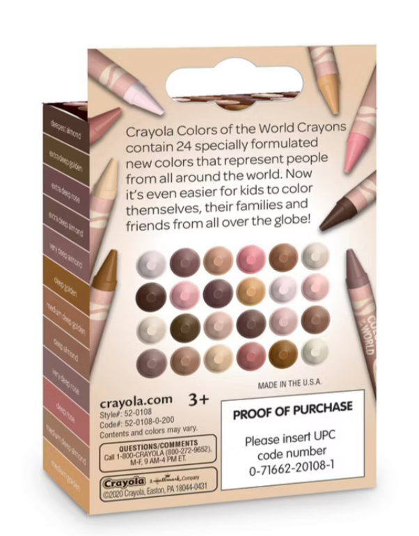 Crayola Colors of the World Crayons, 24-Count – Skin Tone Shades