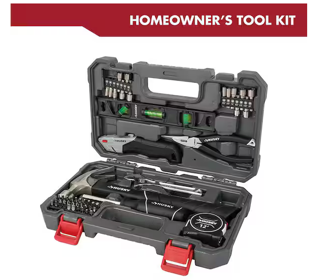 Husky 52-Piece Homeowner's Tool Set with Carrying Case