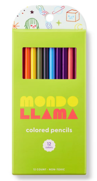 Mondo Llama 12-Count Colored Pencils